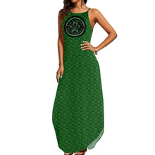 Load image into Gallery viewer, IAtomic Apparels Green Mean 3/4ths Sleeveless Summer Dress