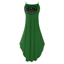 Load image into Gallery viewer, IAtomic Apparels Green Mean 3/4ths Sleeveless Summer Dress