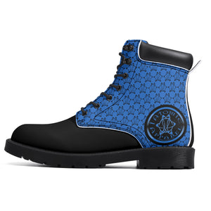 IAtomic Apparels Infamous Blue Hills and Mountains All Weather Boots