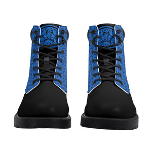 IAtomic Apparels Infamous Blue Hills and Mountains All Weather Boots