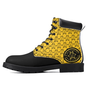 IAtomic Apparels Yellow Gold Standard Hills and Mountains All Weather Boots