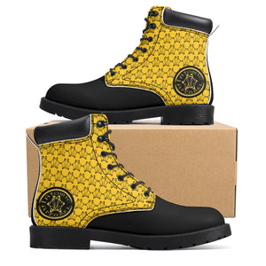 IAtomic Apparels Yellow Gold Standard Hills and Mountains All Weather Boots