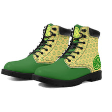 Load image into Gallery viewer, IAtomic Apparels Canary Green Hills and Mountains All Weather Boots