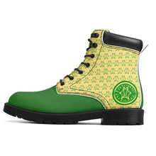 Load image into Gallery viewer, IAtomic Apparels Canary Green Hills and Mountains All Weather Boots