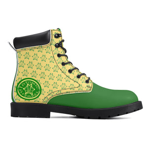 IAtomic Apparels Canary Green Hills and Mountains All Weather Boots