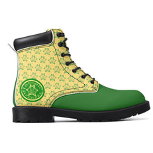 Load image into Gallery viewer, IAtomic Apparels Canary Green Hills and Mountains All Weather Boots