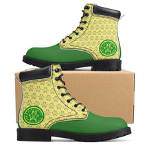 Load image into Gallery viewer, IAtomic Apparels Canary Green Hills and Mountains All Weather Boots