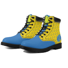 Load image into Gallery viewer, IAtomic Apparels Blue Canary Hills and Mountains All Weather Boots