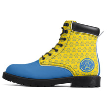 Load image into Gallery viewer, IAtomic Apparels Blue Canary Hills and Mountains All Weather Boots