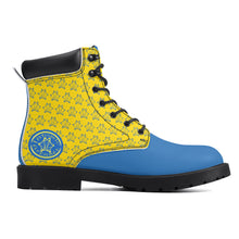 Load image into Gallery viewer, IAtomic Apparels Blue Canary Hills and Mountains All Weather Boots