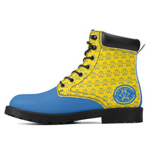 Load image into Gallery viewer, IAtomic Apparels Blue Canary Hills and Mountains All Weather Boots