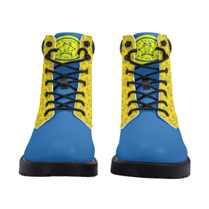 IAtomic Apparels Blue Canary Hills and Mountains All Weather Boots