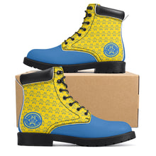 Load image into Gallery viewer, IAtomic Apparels Blue Canary Hills and Mountains All Weather Boots