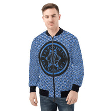 Load image into Gallery viewer, IAtomic Apparels Infamous Blue Warm Currents Bomber Jacket