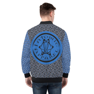 IAtomic Apparels Infamous Blue Warm Currents Bomber Jacket