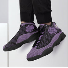 Load image into Gallery viewer, IAtomic Apparels Black Purp Just and True Jumpz Black Soles