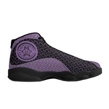 Load image into Gallery viewer, IAtomic Apparels Black Purp Just and True Jumpz Black Soles