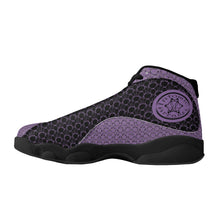 Load image into Gallery viewer, IAtomic Apparels Black Purp Just and True Jumpz Black Soles