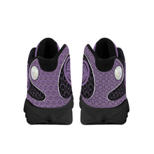 Load image into Gallery viewer, IAtomic Apparels Black Purp Just and True Jumpz Black Soles