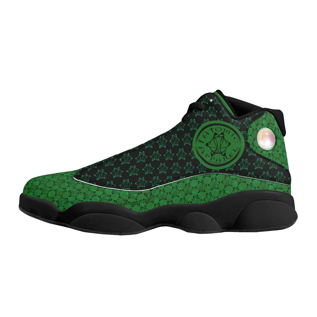 IAtomic Apparels Mean Green Just and True Jumpz Black Soles