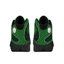 Load image into Gallery viewer, IAtomic Apparels Mean Green Just and True Jumpz Black Soles