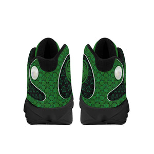 IAtomic Apparels Mean Green Just and True Jumpz Black Soles