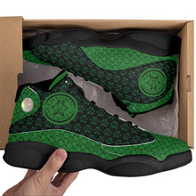 Load image into Gallery viewer, IAtomic Apparels Mean Green Just and True Jumpz Black Soles