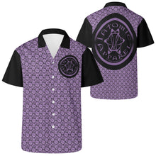 Load image into Gallery viewer, IAtomic Apparels Purp Black All Occasions Short Sleeved Shirt