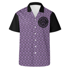 Load image into Gallery viewer, IAtomic Apparels Purp Black All Occasions Short Sleeved Shirt