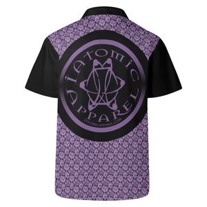 IAtomic Apparels Purp Black All Occasions Short Sleeved Shirt