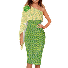 Load image into Gallery viewer, IAtomic Apparels Canary Green One Shoulder Body Dress