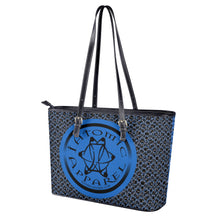 Load image into Gallery viewer, IAtomic Apparels Infamous Blue Non Animal Luxury Tote Bag