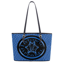 Load image into Gallery viewer, IAtomic Apparels Infamous Blue Non Animal Luxury Tote Bag