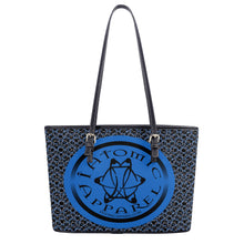 Load image into Gallery viewer, IAtomic Apparels Infamous Blue Non Animal Luxury Tote Bag