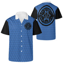 Load image into Gallery viewer, IAtomic Apparels Infamous Blue All Occasions Short Sleeved Shirt