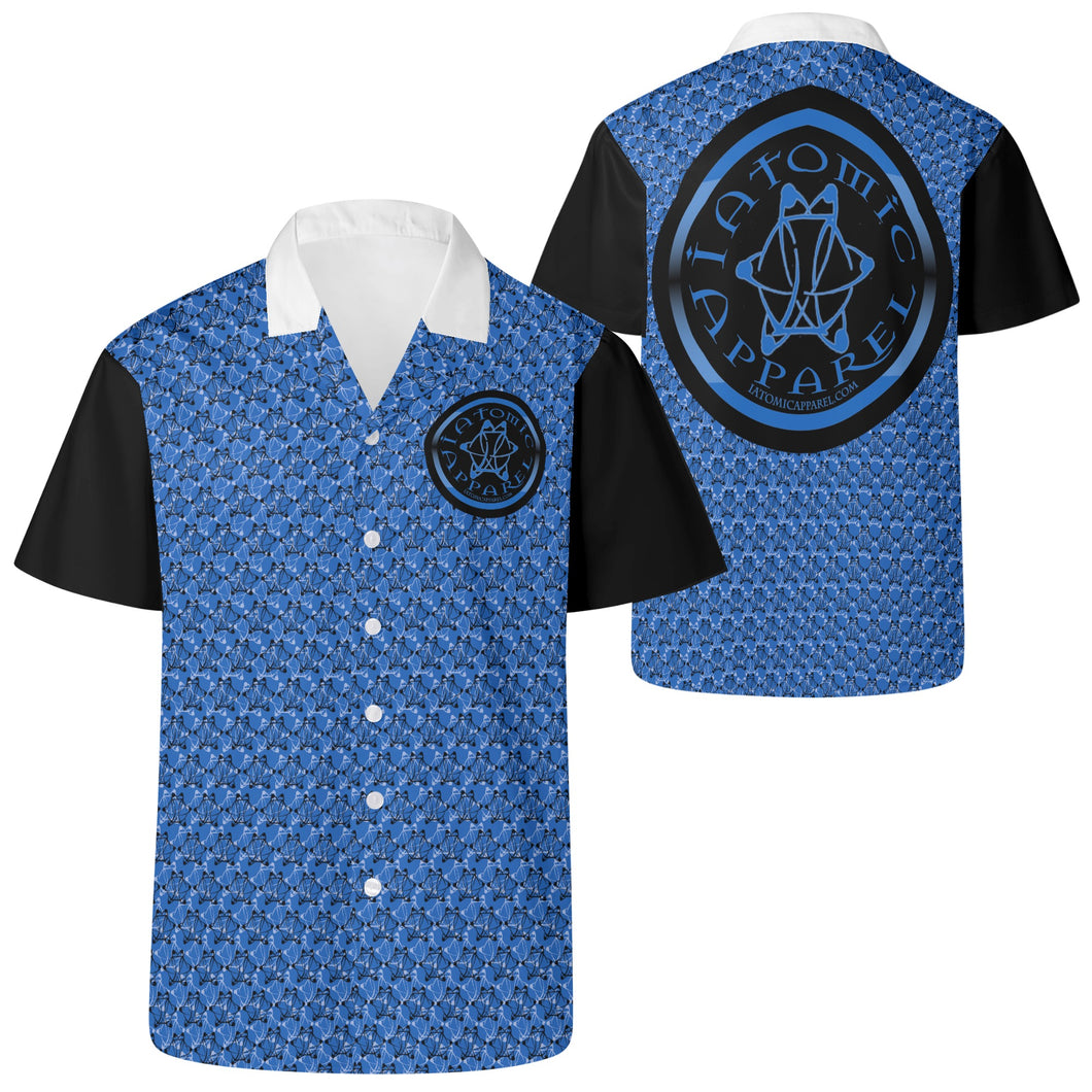 IAtomic Apparels Infamous Blue All Occasions Short Sleeved Shirt