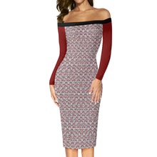 Load image into Gallery viewer, IAtomic Apparels Whisper Gray Warm Currents Long Sleeved Body Dress