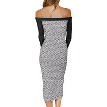 Load image into Gallery viewer, IAtomic Apparels Platinum Status Warm Currents Long Sleeved Body Dress