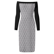 Load image into Gallery viewer, IAtomic Apparels Platinum Status Warm Currents Long Sleeved Body Dress