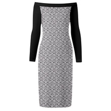 Load image into Gallery viewer, IAtomic Apparels Platinum Status Warm Currents Long Sleeved Body Dress