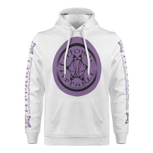 Load image into Gallery viewer, IAtomic Apparels White Purp Black Warm Currents Unisex Hoodie