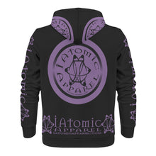 Load image into Gallery viewer, IAtomic Apparels Purp Black Warm Currents Unisex Hoodie