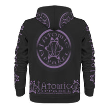 Load image into Gallery viewer, IAtomic Apparels Black Purp Black Warm Currents Unisex Hoodie