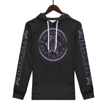 Load image into Gallery viewer, IAtomic Apparels Black Purp Black Warm Currents Unisex Hoodie