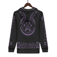 Load image into Gallery viewer, IAtomic Apparels Black Purp Black Warm Currents Unisex Hoodie