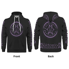 Load image into Gallery viewer, IAtomic Apparels Black Purp Black Warm Currents Unisex Hoodie