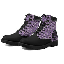 Load image into Gallery viewer, IAtomic Apparels Purp Black Hills and Mountains All Weather Boots