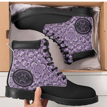 Load image into Gallery viewer, IAtomic Apparels Purp Black Hills and Mountains All Weather Boots