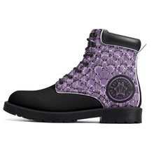 Load image into Gallery viewer, IAtomic Apparels Purp Black Hills and Mountains All Weather Boots