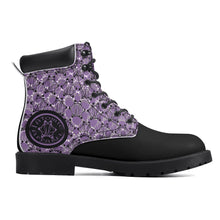 Load image into Gallery viewer, IAtomic Apparels Purp Black Hills and Mountains All Weather Boots